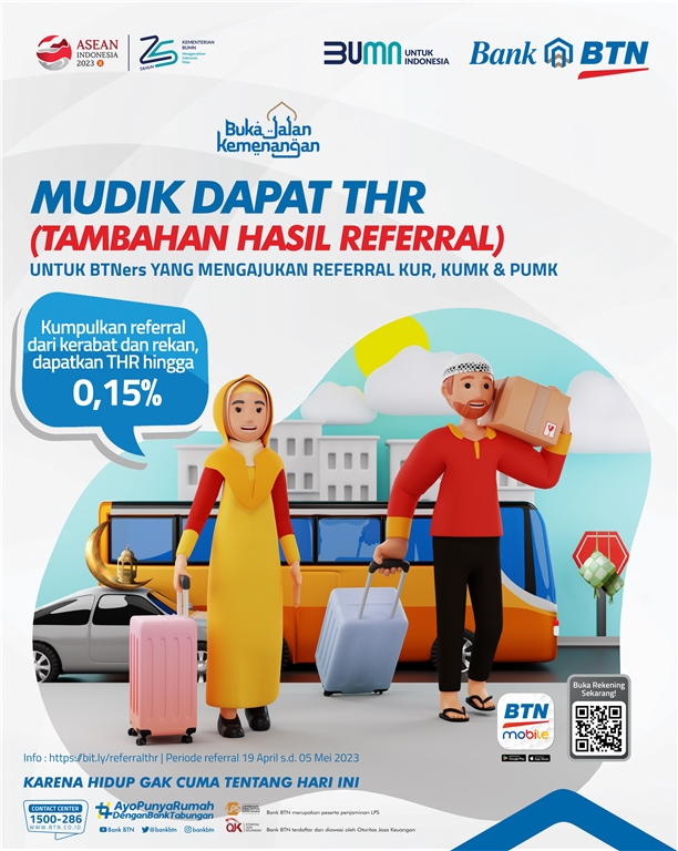 Reward Program Mudik Dapat THR (Tambahan Hasil Referral) Lebaran 2023